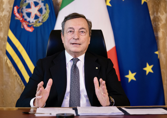 presidente Draghi videoconferenza Consiglio Europeo